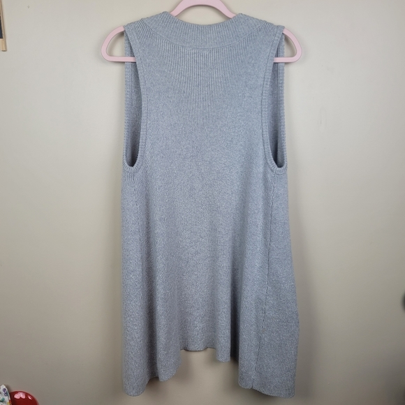 | Anthro | Moth Heather Gray Danna Swing Vest size S - Picture 7 of 7
